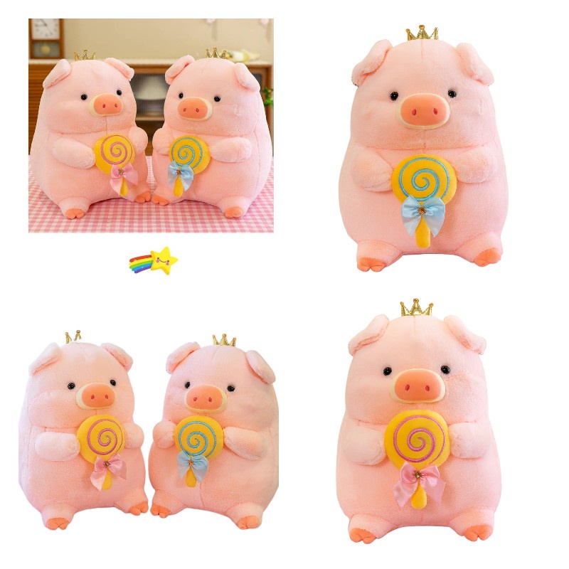 Sweet Pig Plushie Untuk Anak Berbahan Bulu Kelinci Premium Cocok Untuk Snuggling