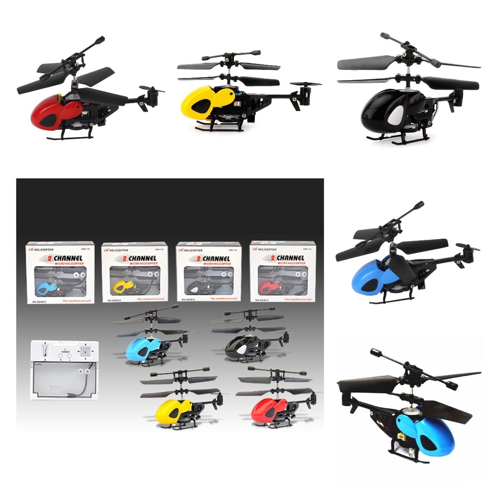 Mainan Helikopter Remote Control Infrared Mini Satu Kunci Model Pesawat Terbang Hadiah