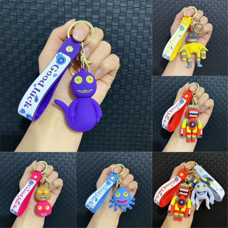 Gantungan Kunci Monster Pvc Lucu Dan Menyenangkan Untuk S Dan Keys