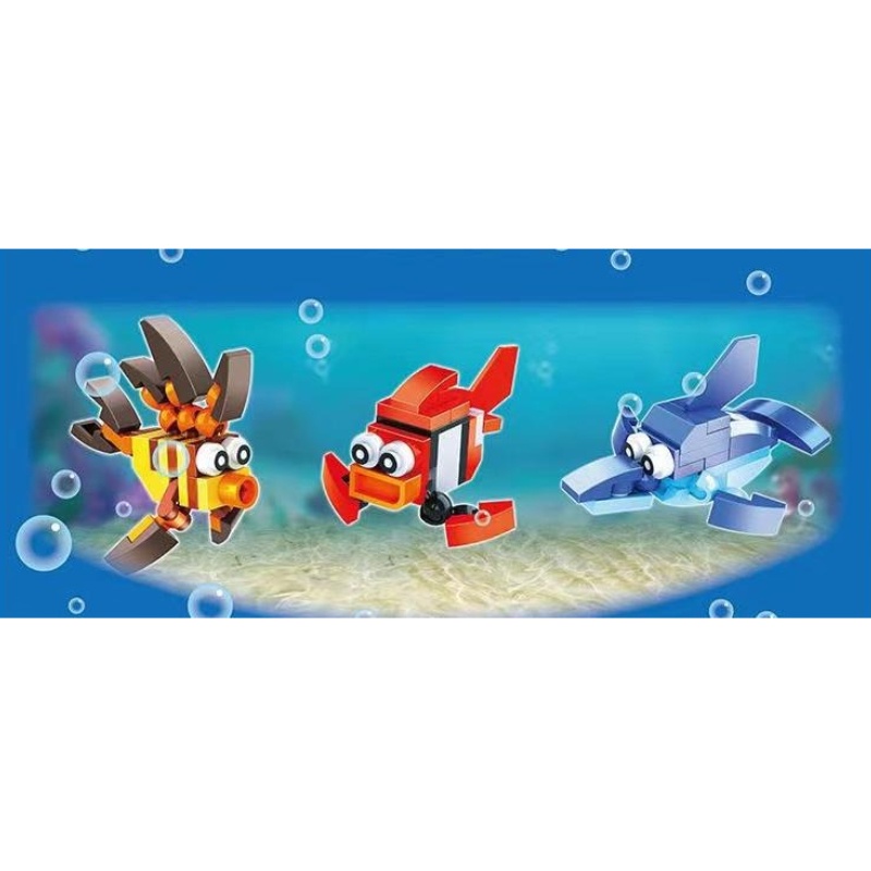 Finding Nemo Ocean World Early Learning Building Blocks Mainan Anak Hadiah