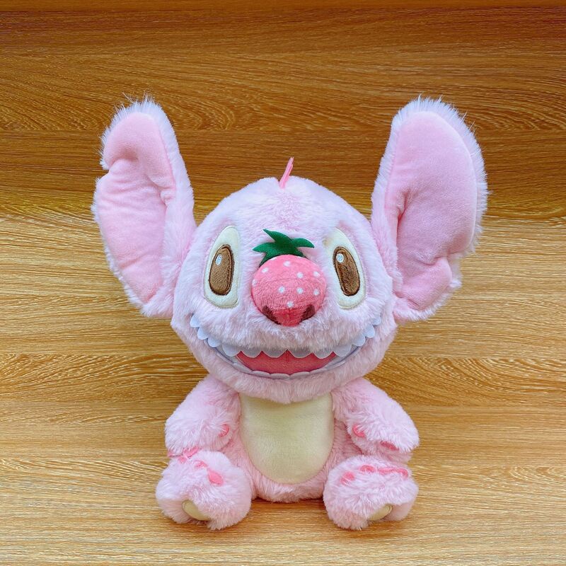 Mainan Stitch Strawberry Plush Dengan Tiga Ukuran Ulang Tahun Untuk Hadiah