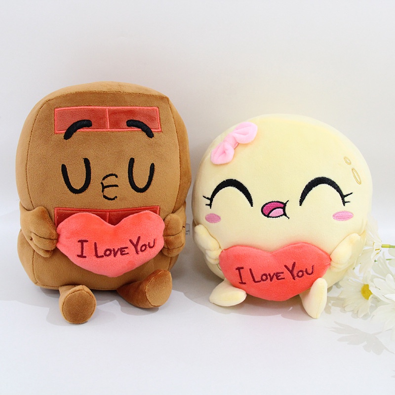 Choco Dan Pancake Plush Empuk Ringan Dan Mudah Dibawa Kemana Mana