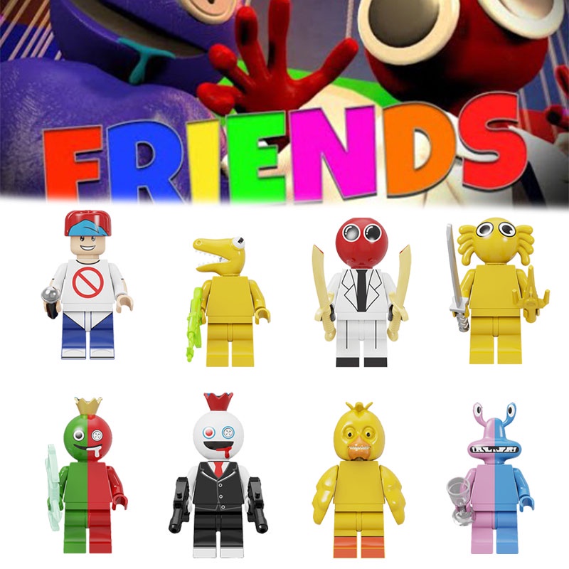 Mainan Set Plastik Warna Warni Untuk Anak Rainbow Friends Playland