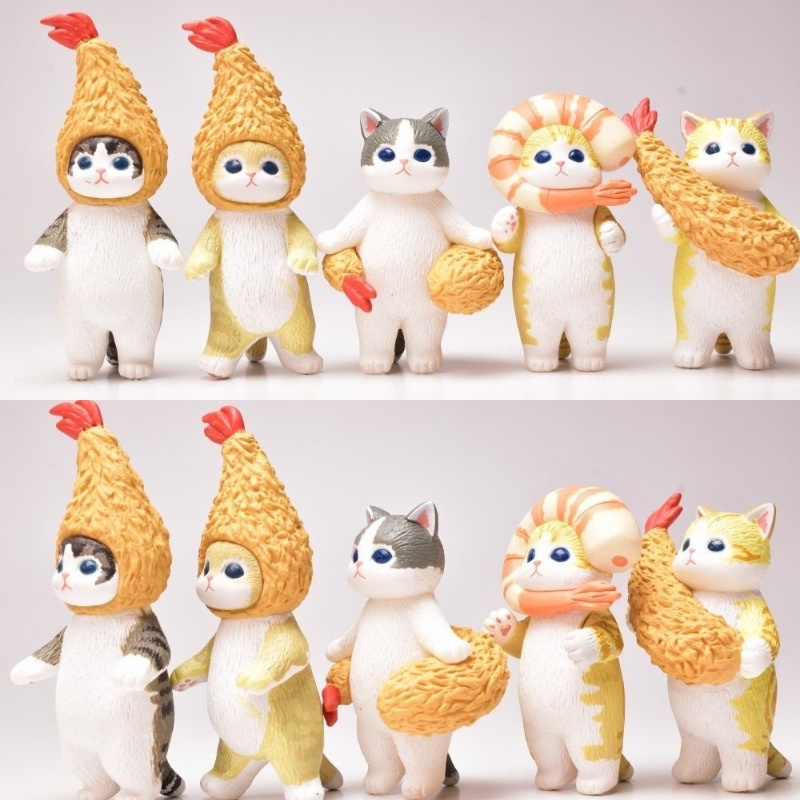 Stunning Pazela Shark Cat Second Edition Figure Model Dekorasi Kue Blind Box Claw Machine Boneka Untuk Kolektor Mainan