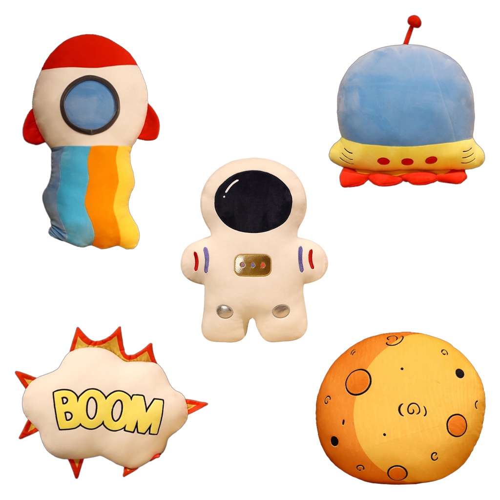 Space Explorer Rocket Ship Mainan Mewah Bantal Cushion