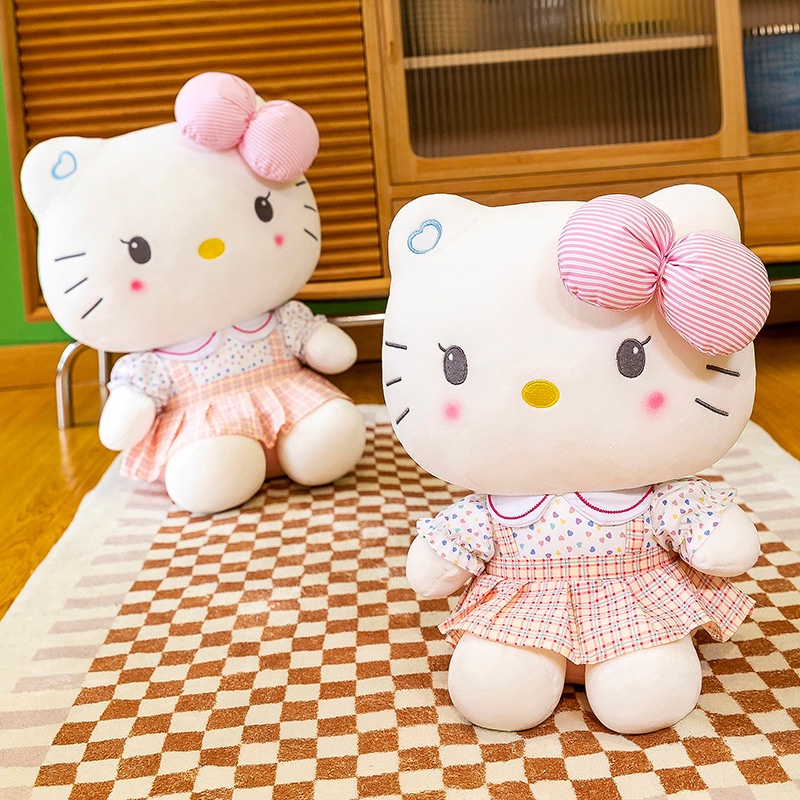 Boneka Hellokitty Pink Lembut Binatang Lucu Kt Kucing Mewah