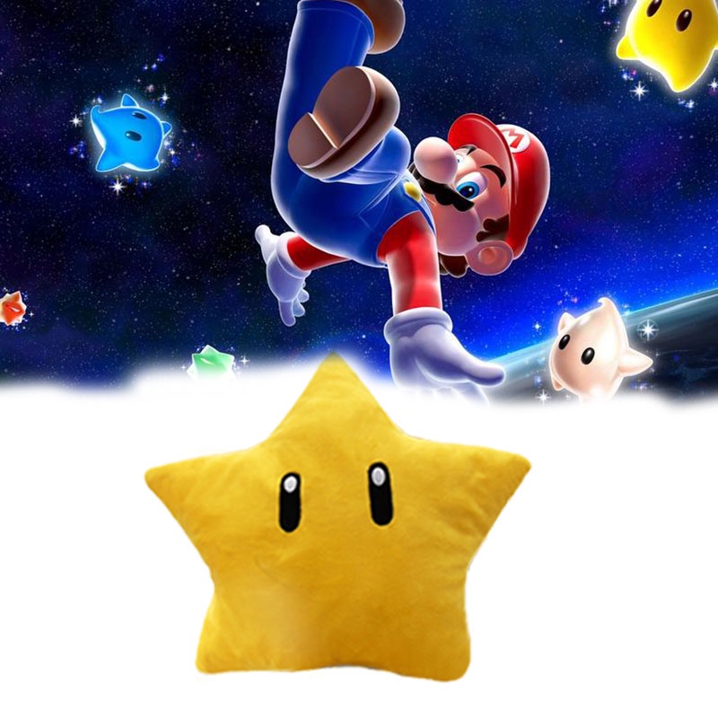 Bros Super Mario Bulu Pendek High Quality Yellow Star Mewah