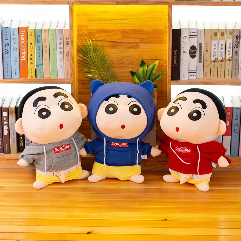 Adorable Crayon Shin-chan Plushie Dengan Bahan Stretch Filling Empat Arah
