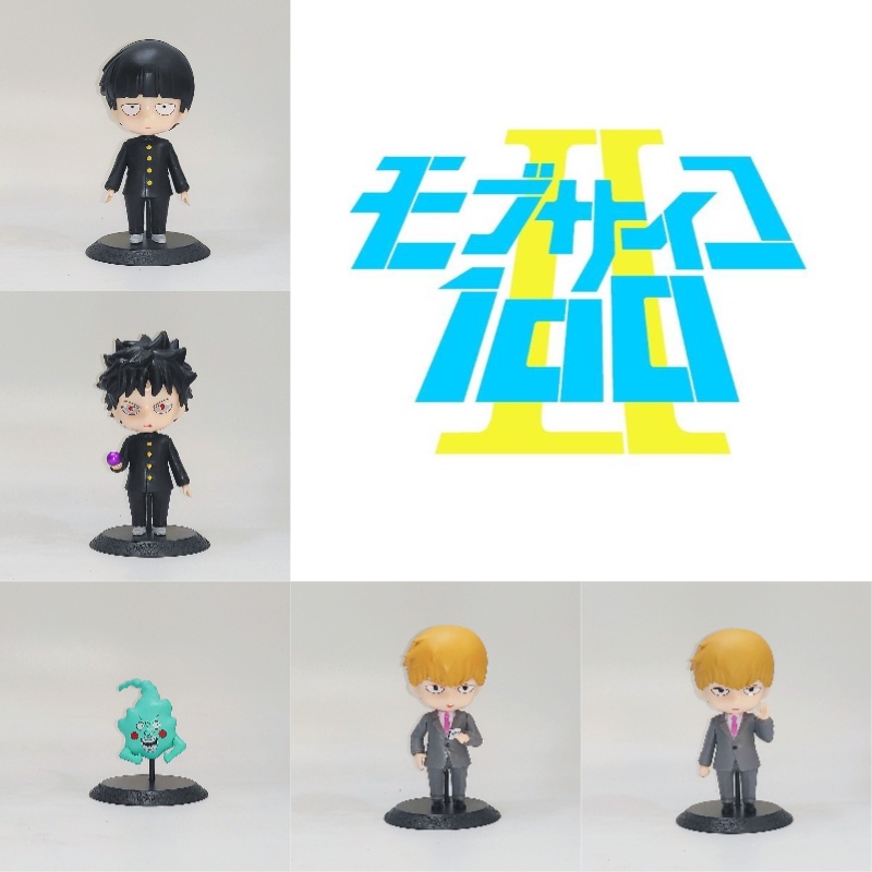 Koleksi Mainan Supernatural100% Set 5pcs Figur Plastik Shigeo Kageyama