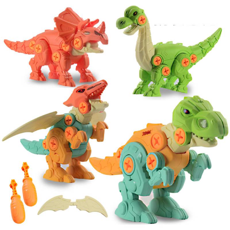 Set Mainan Model Dinosaurus Sekrup Untuk Anak Usia 3-6 Tahun Melancarkan Belajar Dan Kreatifitas Tangan