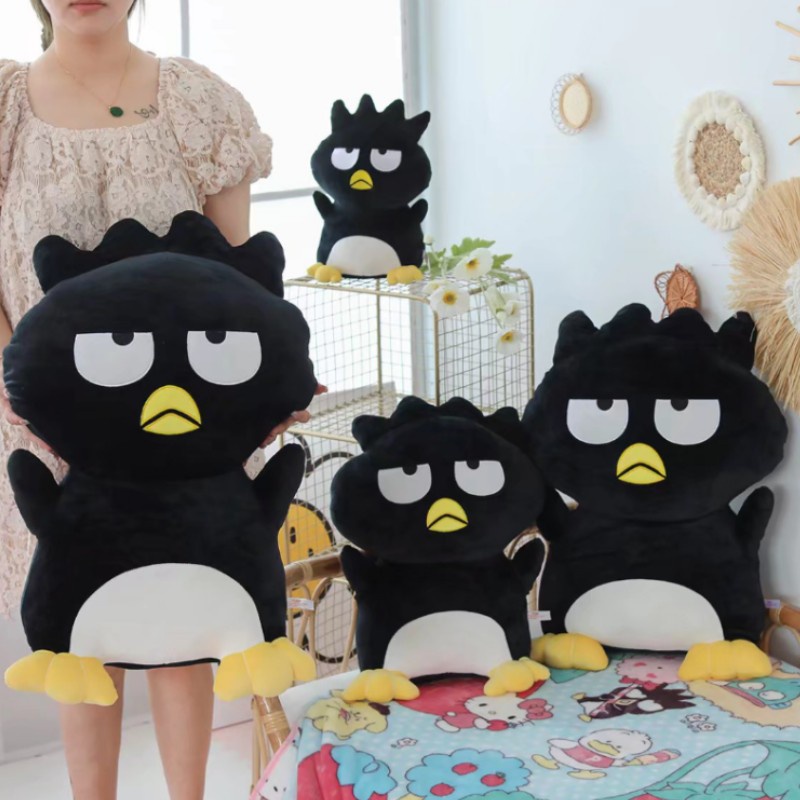 60cm/45cm/30cm Sanrio BAD BADTZ-MARU Mainan Mewah XO Pinguin Boneka Boneka Hadiah Melempar Bantal Mainan