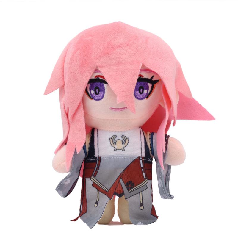 20cm Genshin Impact Raiden Shogun Nahida Bennett Mainan Mewah Scaramouche Hadiah Ulang Tahun