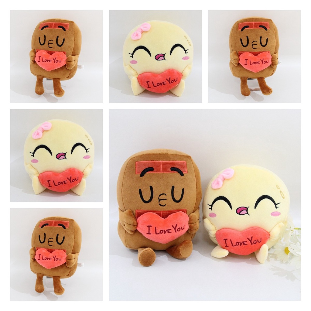 Choco Dan Pancake Plush Empuk Ringan Dan Mudah Dibawa Kemana Mana