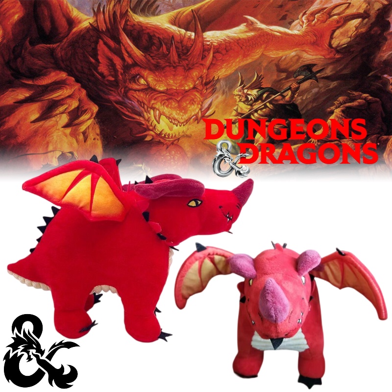 Mainan Mewah Naga Merah Pendamping Utama Untuk Game d&amp;d Anda