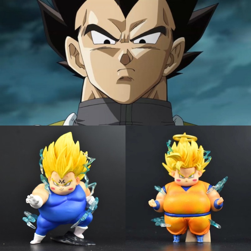 Figure Koleksi Dragon Ball Gk Series Super Saiyan Goku Dan Vegeta Tinggi 9cm Dan 8cm Karakter Hidup Dan Realistis