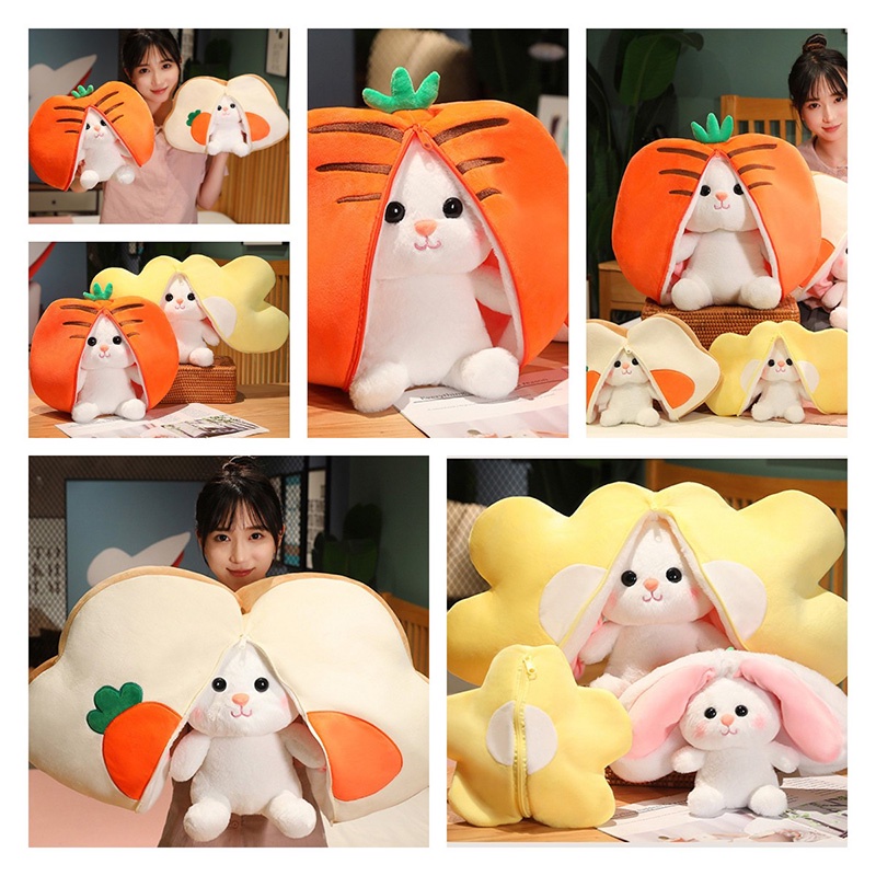 Mainan Plush Wortel-rabbit Baru Ideal Untuk Anak Usia 7-14th