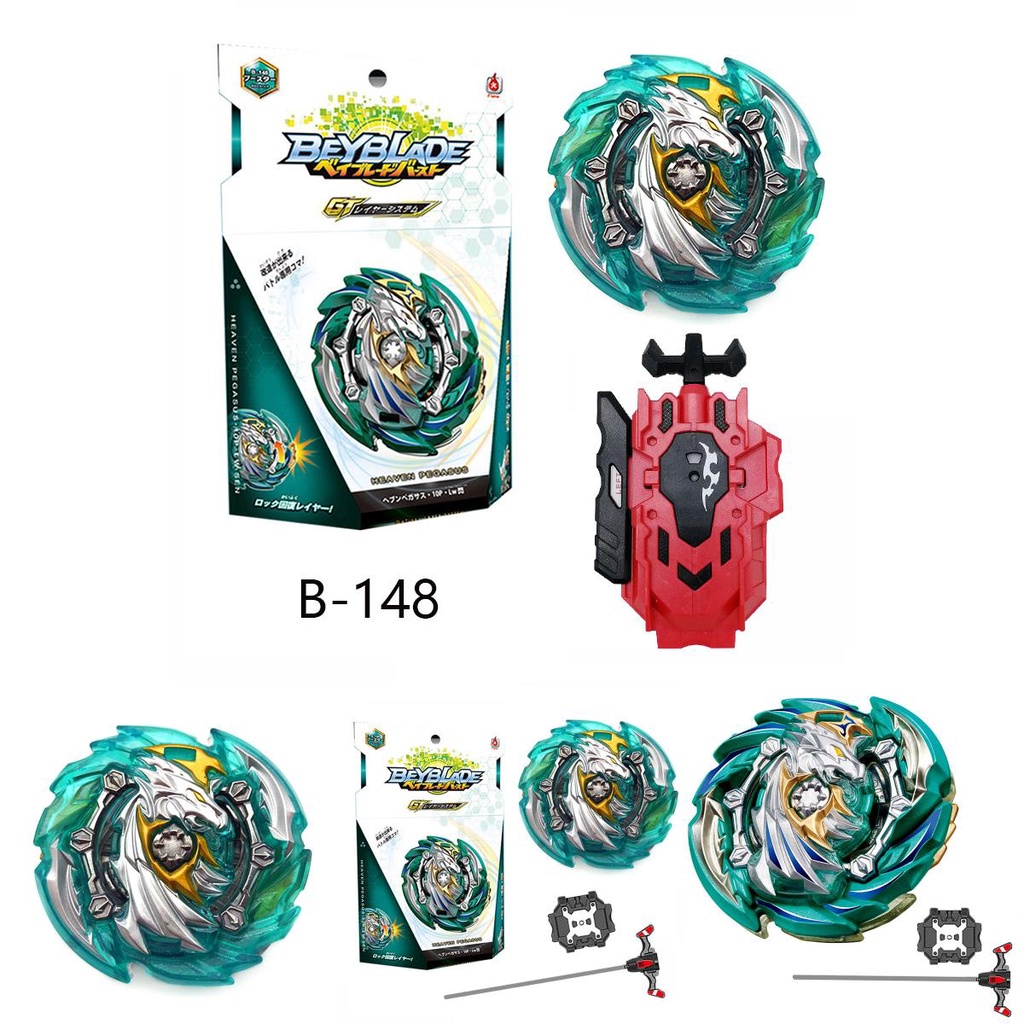 Gt Burst Beyblade B148 HEAVEN PEGASUS.10P.Lw Dengan Penggaris/ Hadiah Mainan Peluncur Kawat