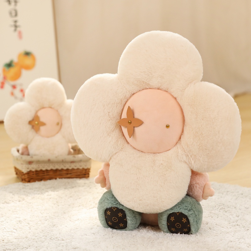 Sunflower Plush Toy Pillow Bantal Kursi Tidur Pendamping Gadis Hadiah Natal