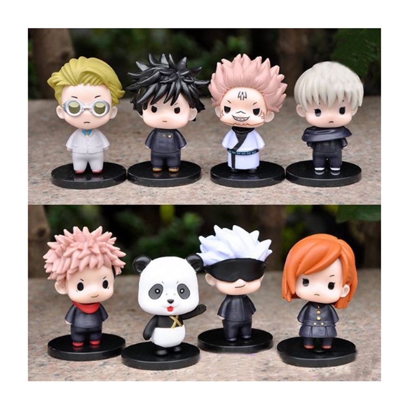 Jujutsu Kaisen Gojo Toge Inumaki Kento Nanami Megumi Nob Figure Model Mainan Boneka