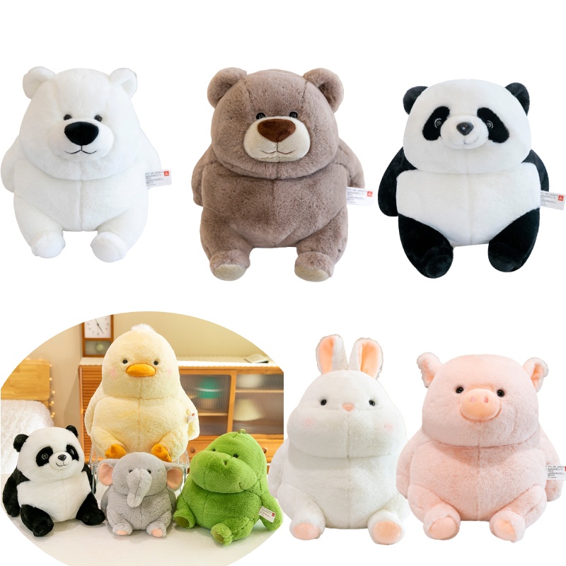 Delightful White Polar Bear Dan Mainan Mewah Panda Hitam Dan Putih