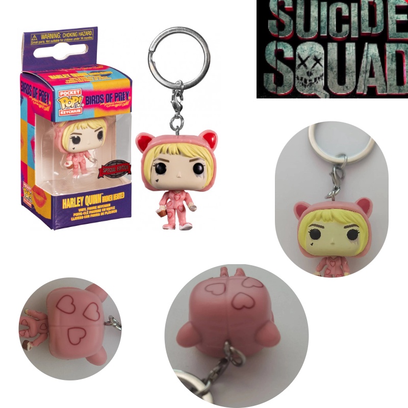 Stunning Suicide Squad Harley Quinn Joker Ornamen Gantungan Kunci Pvc