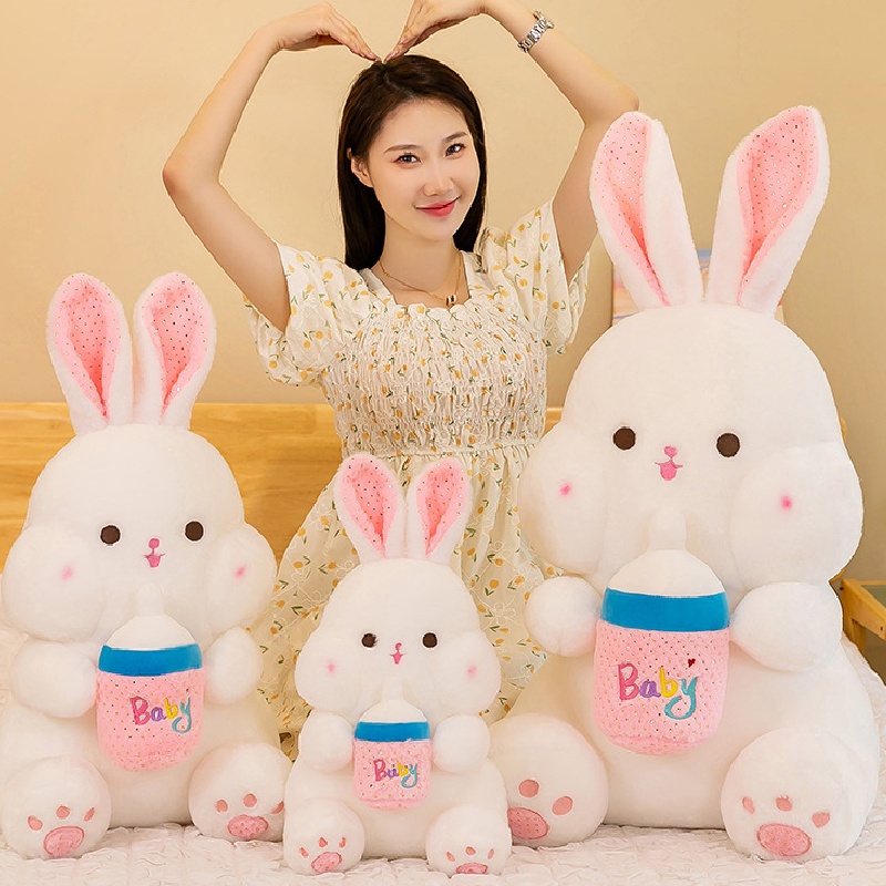 Mainan Boneka Lucu Kelinci Hewan Plush Kemasan Lembut Dan Cuddly