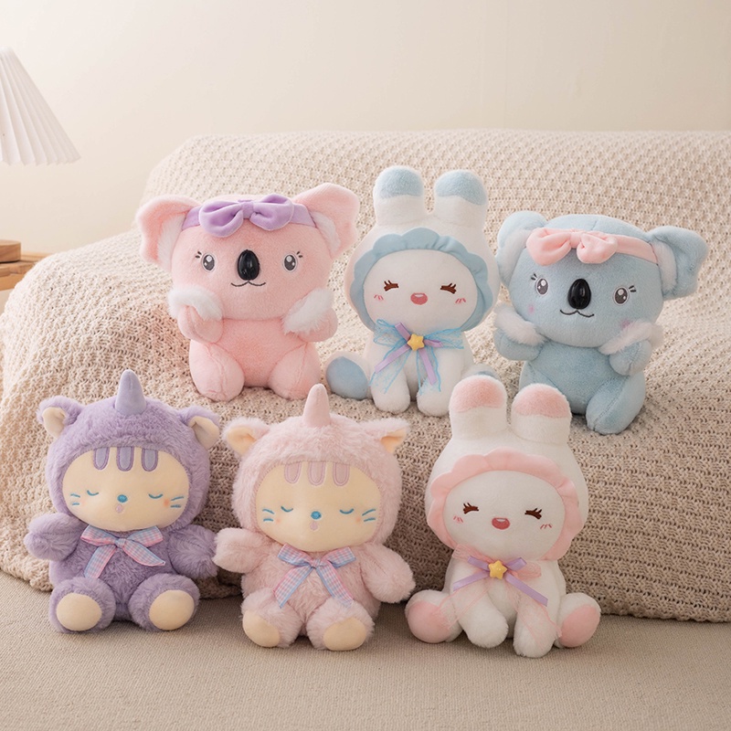 Lembut Dan Cuddly Koala Rabbit Plush Toy Xingmeng, Cocok Untuk Menenangkan Dan Menenangkan Anak-Anak, Hadiah Anak Perempuan Yang Hebat Grab Machine Doll