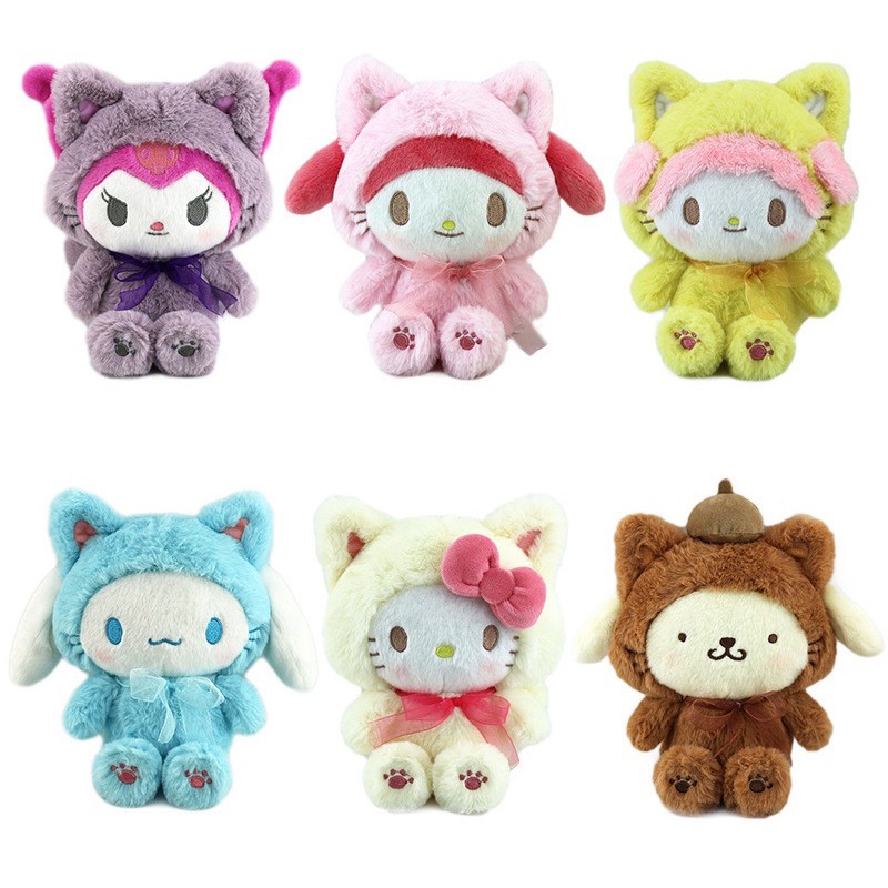 Mainan Mewah Kurumi Untuk Anak Usia 4-6 Tahun, Lolita Puding Anjing Meiru Di Jade Cinnamon Dog Girl Heart Fun Animal Stuffed