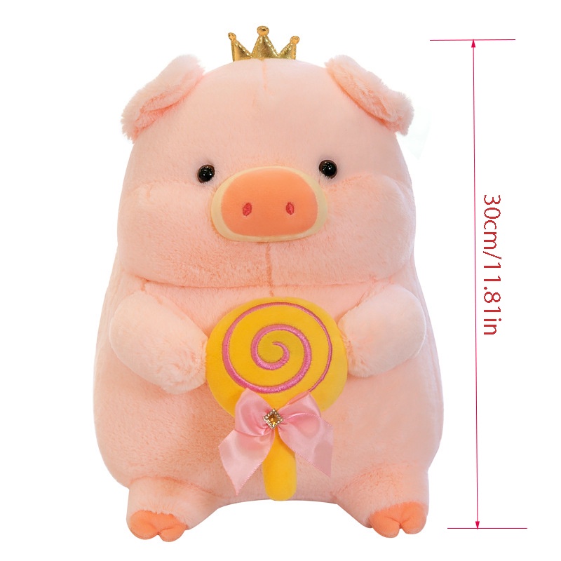 30 cm Lucu Mahkota Lolipop Babi Mainan Mewah Boneka Boneka Bantal Anak Kid Hadiah Dekor 11.8 &quot;