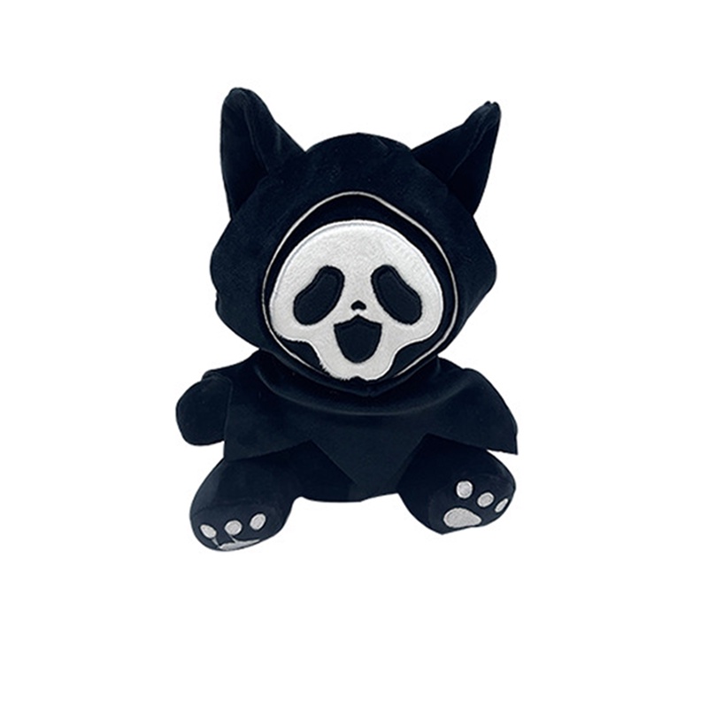 Qc High-Quality Ghostcat Hell Plush Toy PP Cotton Filling Pendek Mewah 25cm X 20cm