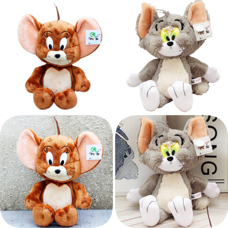 Lucu Jerry Mainan Mewah Kucing Mouse Tom Cat Boneka Binatang Anak Hadiah Tikus Tahun Maskot