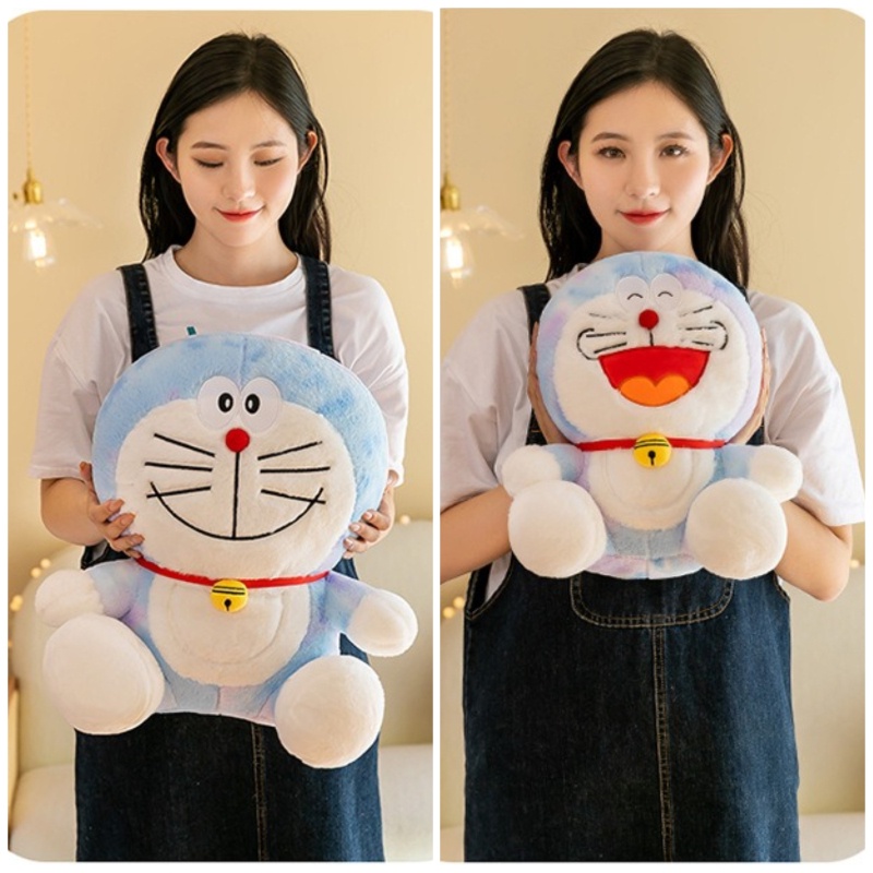 Kucing Doraemon Dan Ding Dong Plushie Warna Tersenyum Dan Tawa Cocok Untuk Anak-Anak Dan Kolektor