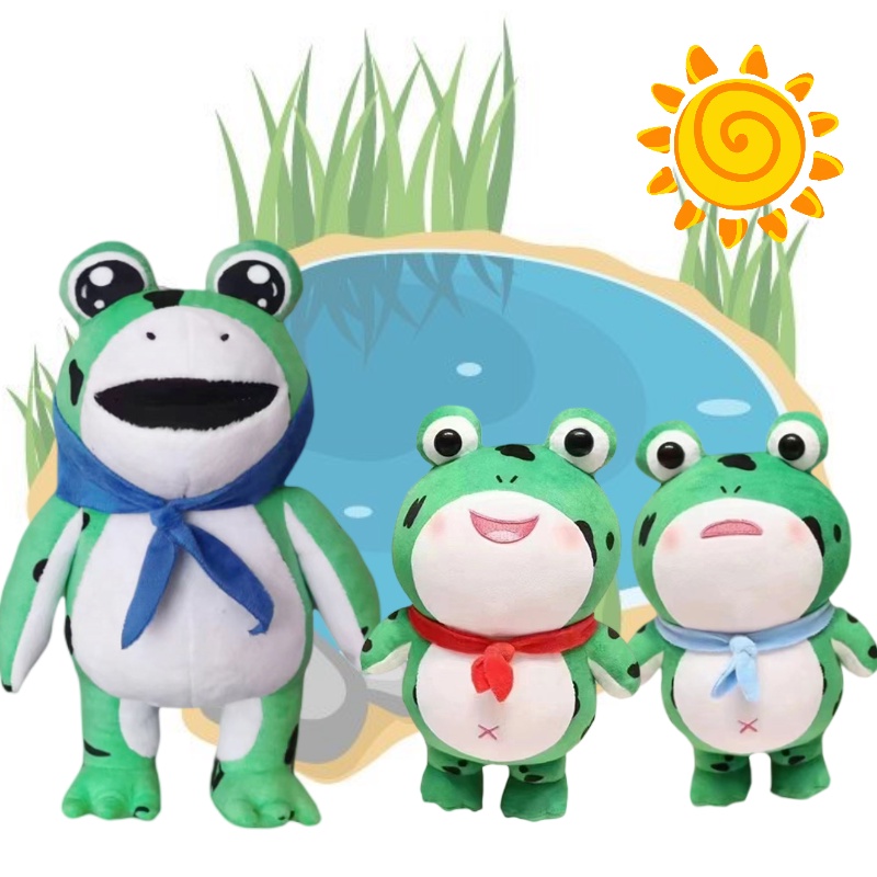 Cuddly Frog Stuffed Animal Super Lembut Dan Aman Untuk Anak