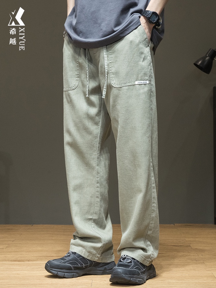 CELANA PANJANG, CELANA KERJA, CELANA OLAHRAGA, CELANA COWO Xiyue Summer Thin Straight Casual Pants M