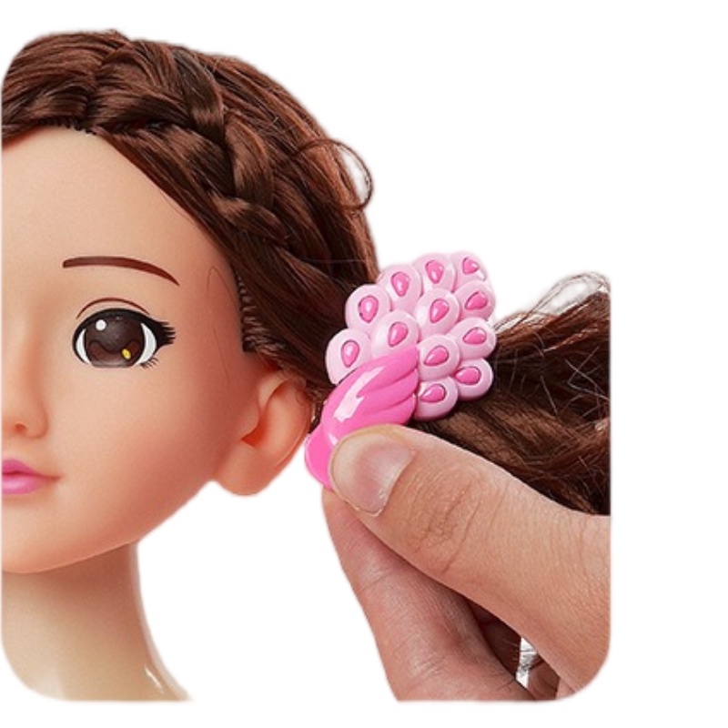 Setengah Tubuh Simulasi Boneka Barbie Make up Rambut Dikepang Putri Bermain Rumah Mainan