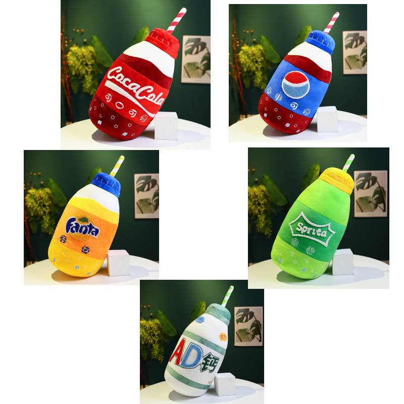 Bantal Pp Cotton Isian Koka-cola Dan Sprite Fun And Colorful 26cm X 50cm