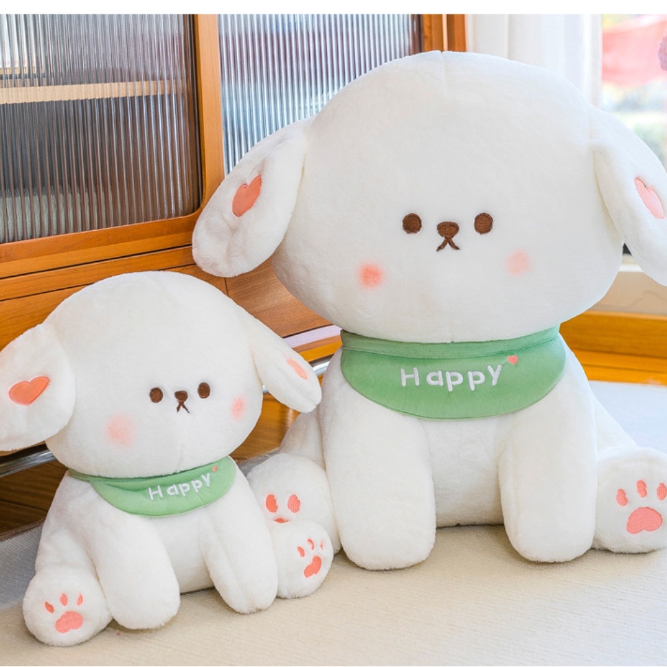 Adorable Arrival Puppy Scarf Putih Lembut Dan Cuddly Baru Dengan