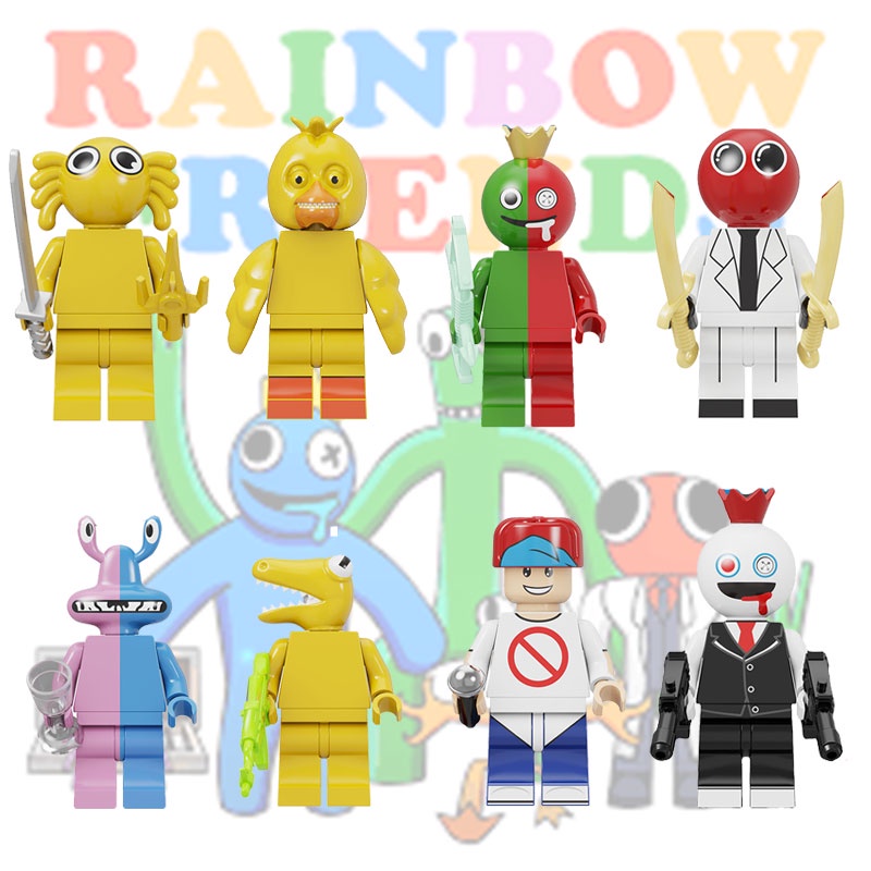 Mainan Set Plastik Warna Warni Untuk Anak Rainbow Friends Playland