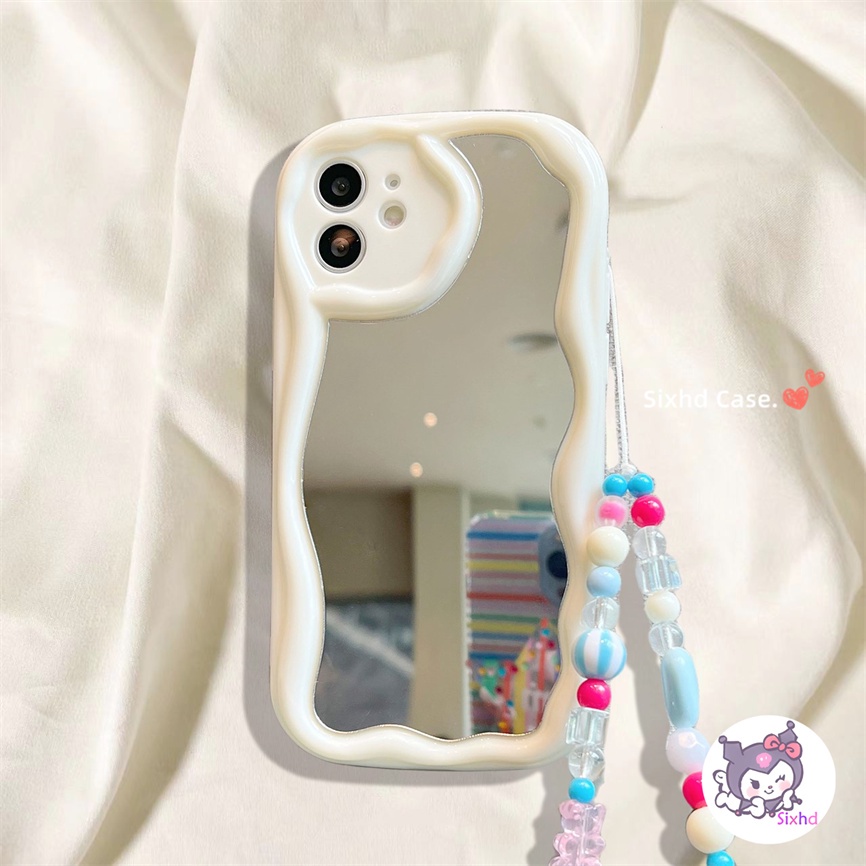 Vivo Y16 Y02s Y22 Y20i Y02 Y15A Y12A Y12s Y21s Y22s Y33s Y20s V25e Y15s Y17 Y15 Y12 Y11 Y35 Y95 Y91 9D Fashion Mirror Wave Edge Case Lembut Terang TPU Shockproof Cover