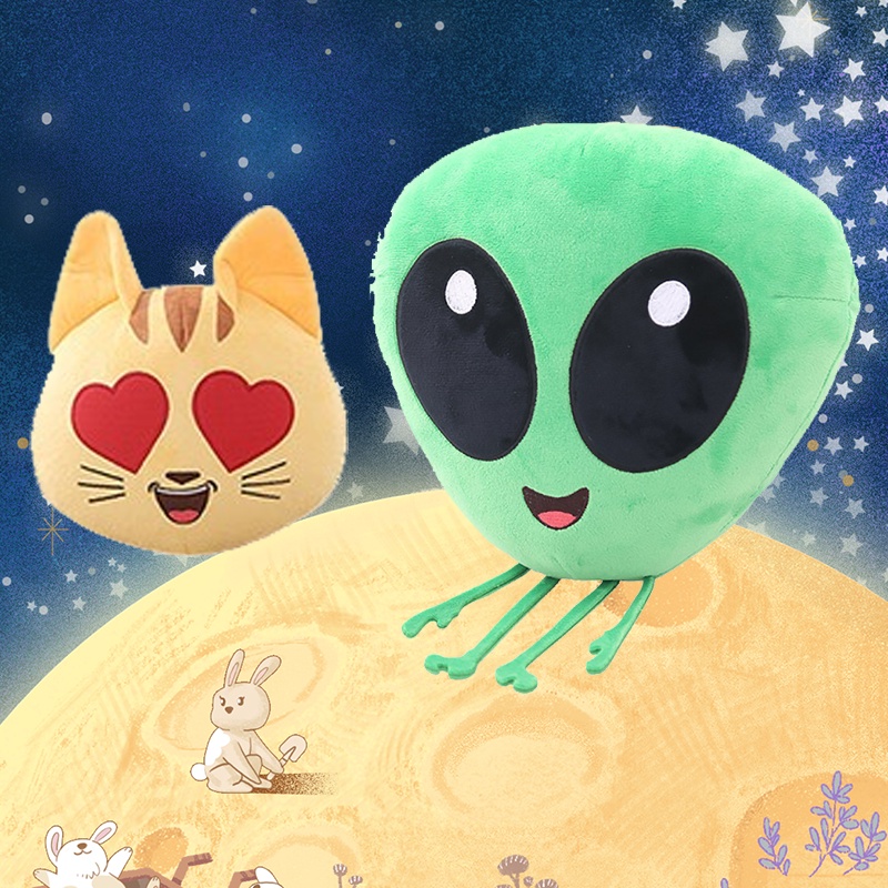 Boneka Plush Kucing Alien Kreatif Wajib Dimiliki Untuk Kolektor Mainan