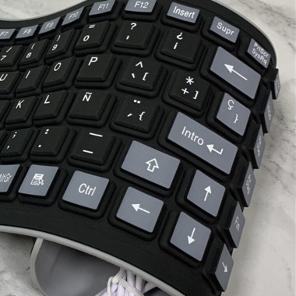 103kunci Keyboard Kabel Keyboard Spanyol USB Kabel Keyboard Silikon Keyboard Mute Keyboard Ringan Keyboard Portable