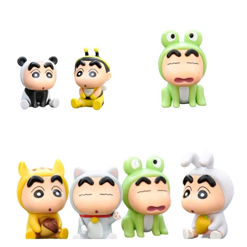 Patung Pvc Crayon Shin-chan Playful Dan Menggemaskan Untuk Fans Set Isi6