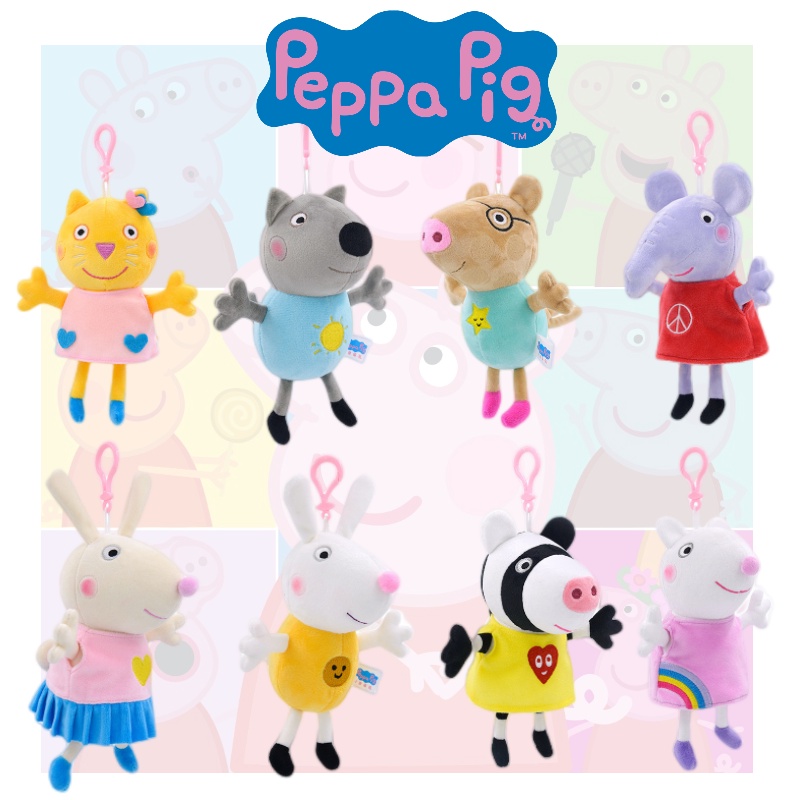 Set Mainan Plush Peppa Pig And Her 8temen Hewan Kecil Bagus Untuk Waktu Bermain Anak