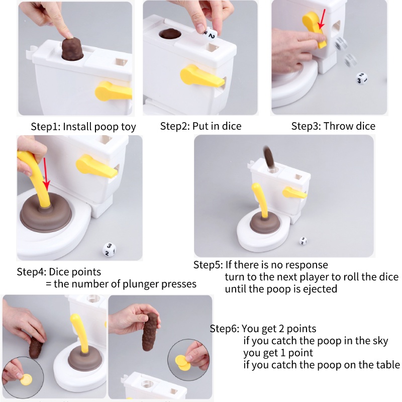 Mainan Prank Toilet Impor Jepang Dan Korea Elm/ 707-101, Barang Novelty Untuk Anak