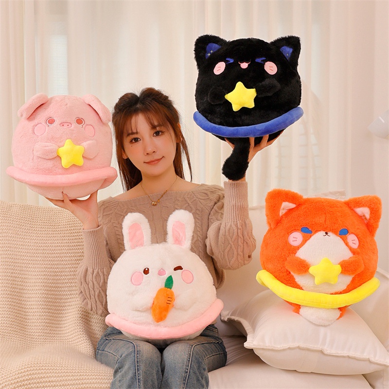 30 cm Bintang Planet Hewan Kelinci Mainan Mewah Rubah Lembut Babi Kucing Bantal Peluk Boneka Anak Hadiah