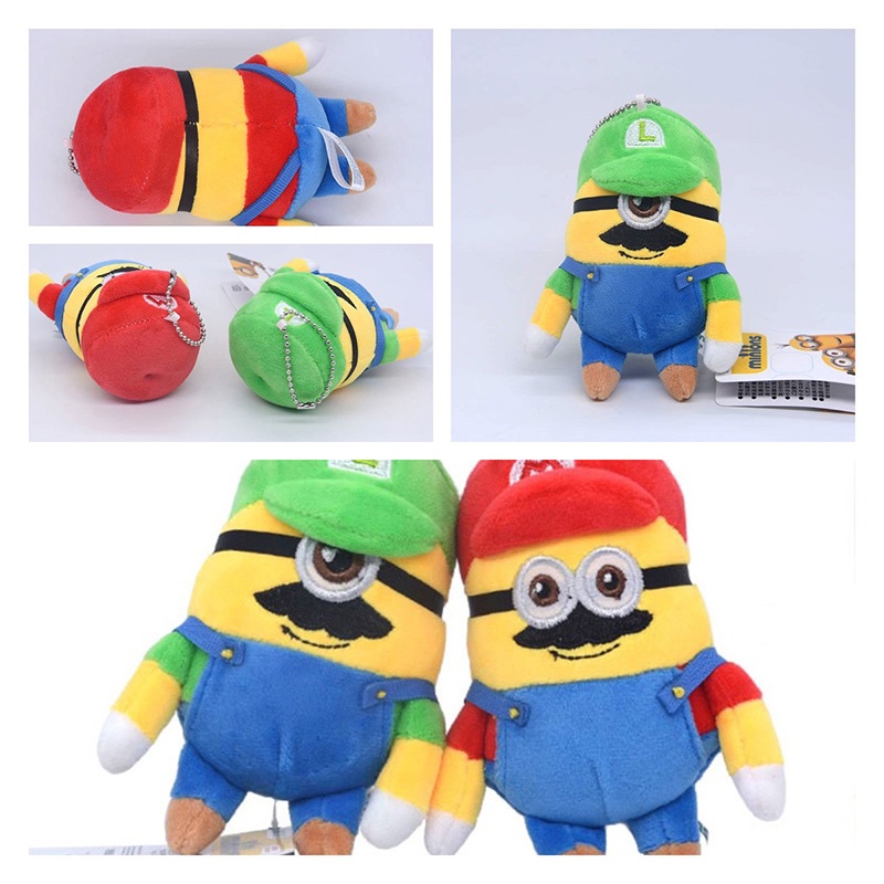 Menggemaskan Jepang Mario Kecil Kuning Bean Joint Little Soldier Plush Doll Liontin Mainan Mary Claw Machine