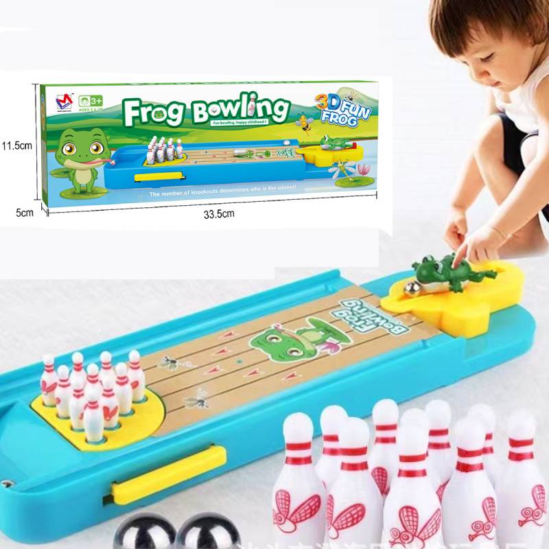 Ruicheng Set Bowling Mini Bahan Plastik Mainan Seru Dan Interaktif Untuk Anak