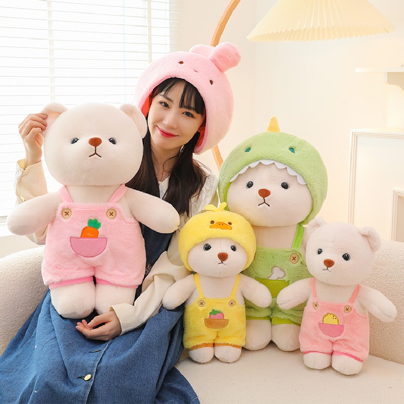 Mainan Plush Elena Bear Bentuk Hewan Lucu Berbagai Ukuran Dan Warna