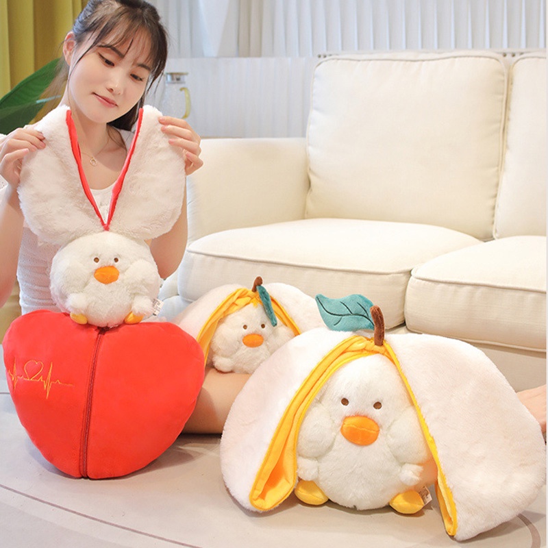 And Fun- Cute Never Splitting Pear Duck Plush Toy Pillow- Hadiah Sempurna Hari Valentine