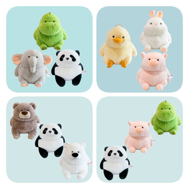 Delightful White Polar Bear Dan Mainan Mewah Panda Hitam Dan Putih